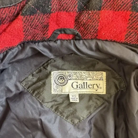 Patchwork Jacket XS Plaid Denim Pockets Cowboy Western Vintage - Picture 9 of 15